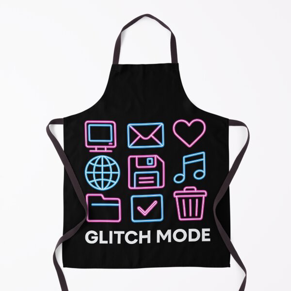 Item preview, Glitch Mode Retro Icons Shirt designed and sold by MysticArtisan.