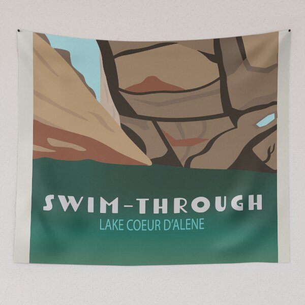 Item preview, Swim Through Lake Coeur d'Alene designed and sold by kind-fish.