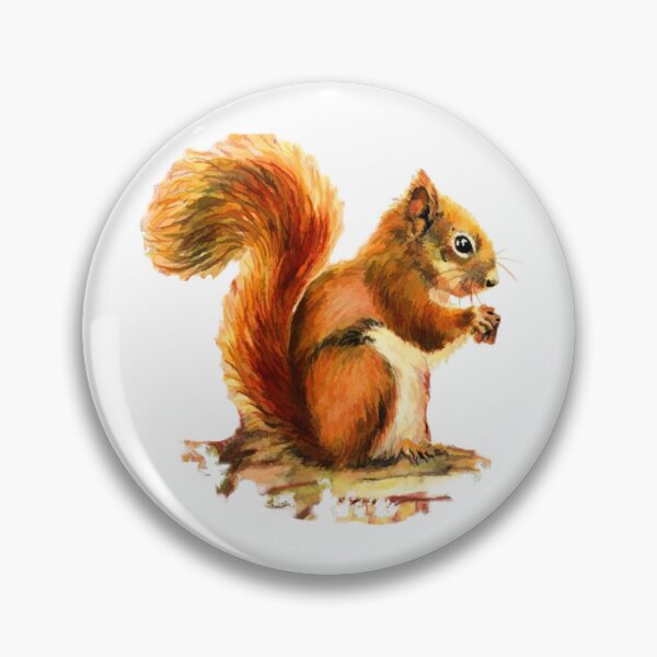 Item preview, Watercolor Red Squirrel Animal  designed and sold by countrymouse.