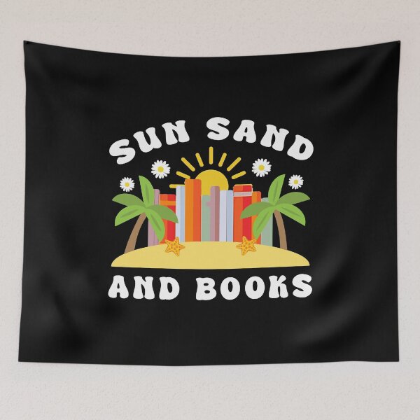 Item preview, Sun Sand and Books Groovy Beach Reading Design designed and sold by Dmetalx Art Apparel.