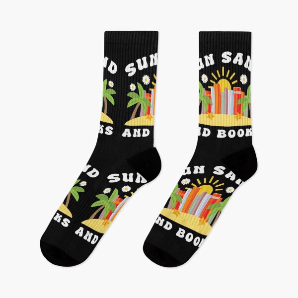 Item preview, Sun Sand and Books Groovy Beach Reading Design designed and sold by Dmetalx Art Apparel.