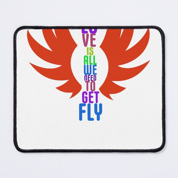 Item preview, LOVE IS ALL WE NEED TO GET FLY RAINBOW PRIDE GRAPHIC designed and sold by thelivingrp.