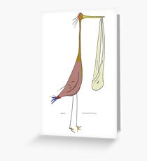 Stork Greeting Card
