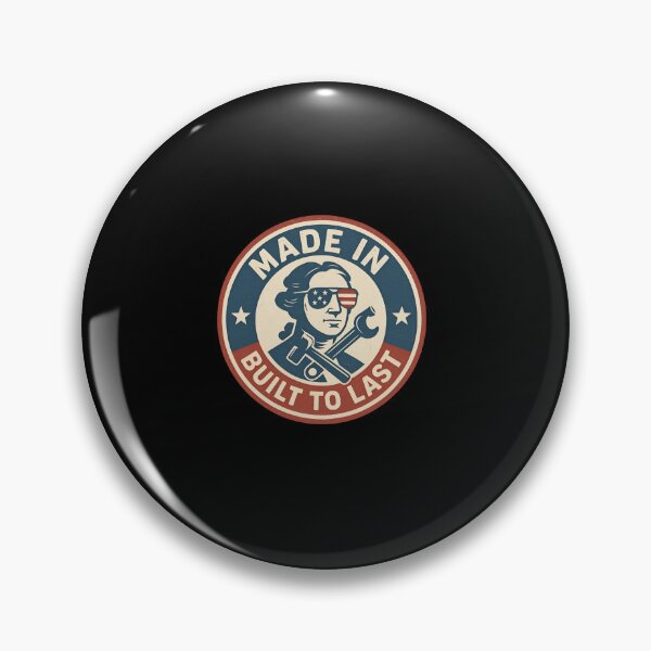 Item preview, Made in USA – Built to Last Vintage Emblem designed and sold by ALITOPRINCE.
