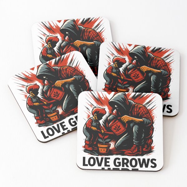 Item preview, Love Grows Here – Urban Fatherhood Art with Child and Plant designed and sold by JenniferCreaArte .