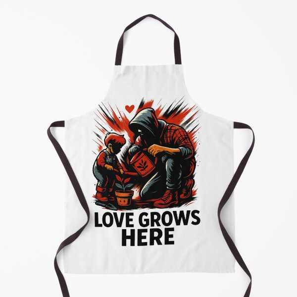 Item preview, Love Grows Here – Urban Fatherhood Art with Child and Plant designed and sold by JenniferCreaArte .