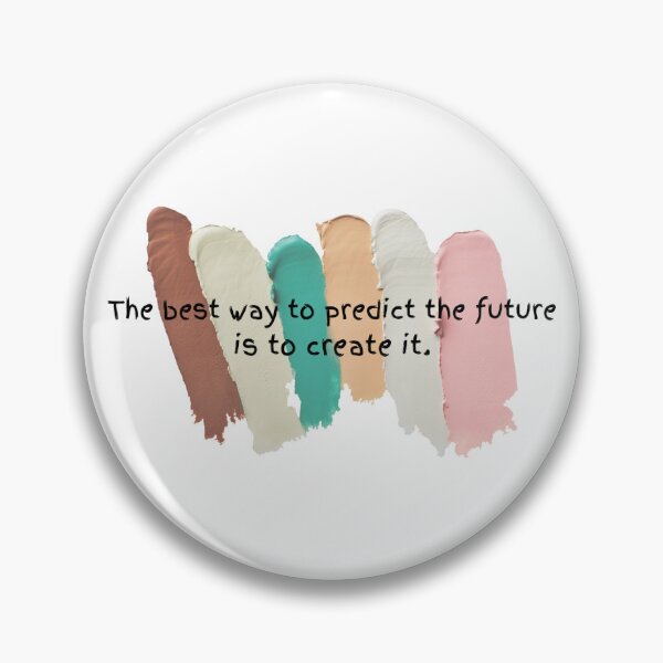 Item preview, Create the Future – Motivational Quote with Artistic Paint Strokes designed and sold by NotaryLife.