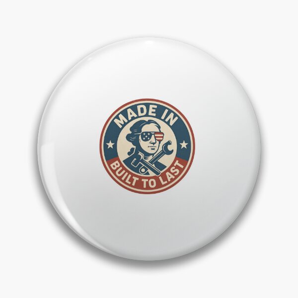 Item preview, Made in USA – Built to Last Vintage Emblem designed and sold by ALITOPRINCE.