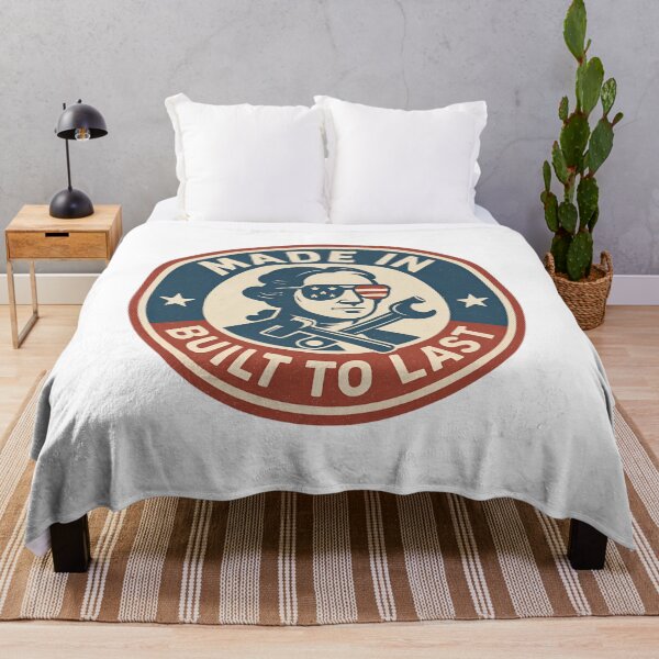 Item preview, Made in USA – Built to Last Vintage Emblem designed and sold by ALITOPRINCE.