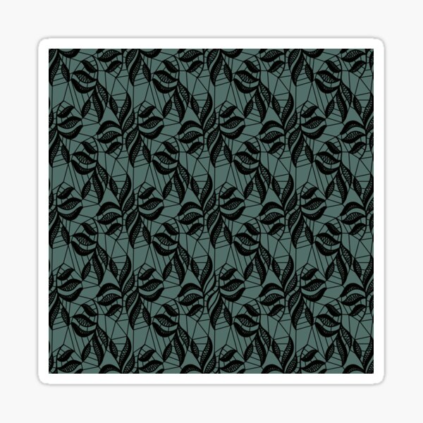 Item preview, Lace Knit Black and Teal designed and sold by Doodloom.