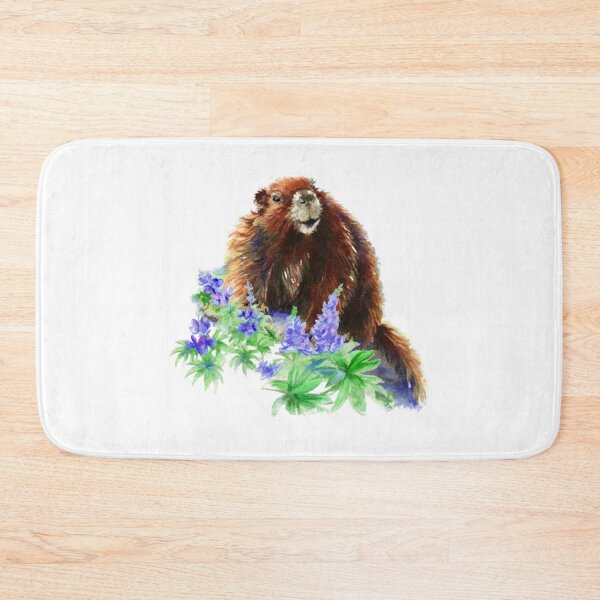 Item preview, Marmot, Groundhog, Woodchuck,Watercolor Animal designed and sold by countrymouse.