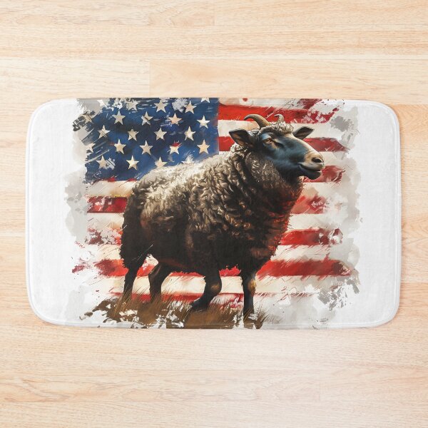 Item preview, Patriotic Black Sheep | Funny USA Flag Independence Day Rebel Art designed and sold by Murryns.