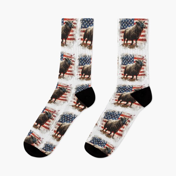 Item preview, Patriotic Black Sheep | Funny USA Flag Independence Day Rebel Art designed and sold by Murryns.