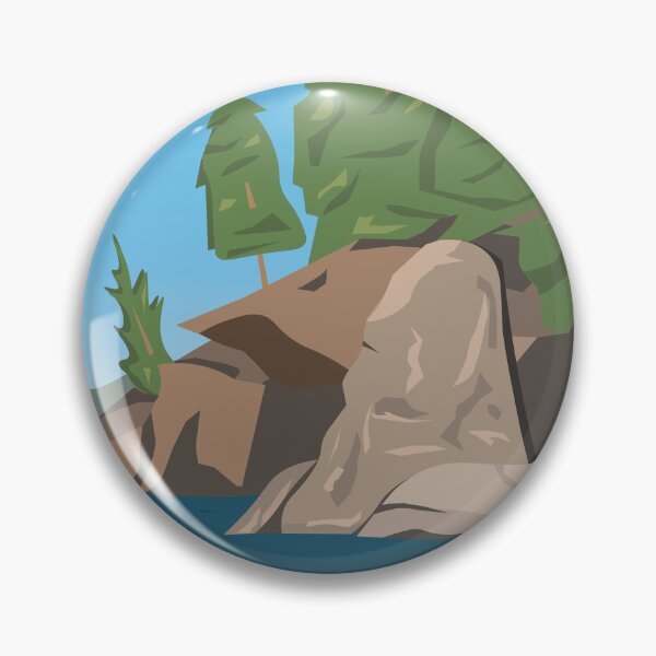 Item preview, Shark Fin Rock Vintage Travel  designed and sold by kind-fish.