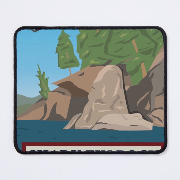 Item preview, Shark Fin Rock Vintage Travel  designed and sold by kind-fish.