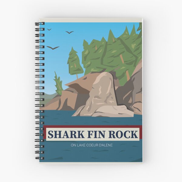 Item preview, Shark Fin Rock Vintage Travel  designed and sold by kind-fish.