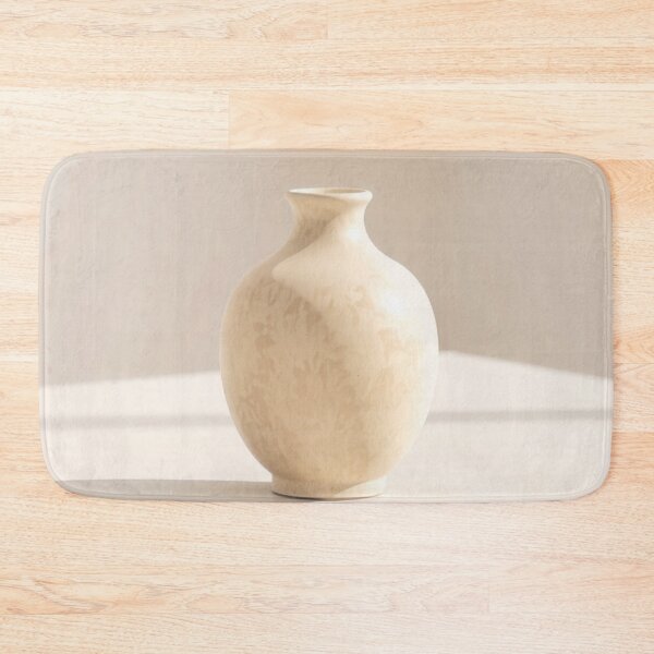 Item preview, Centered Ceramic Vase on Beige Table designed and sold by CTM ArtStudio.