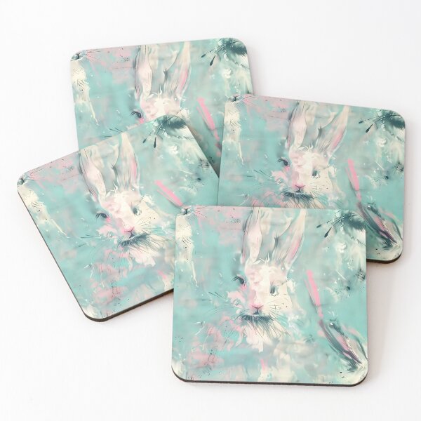 Item preview, Abstract Bunny Rabbit Pastel designed and sold by ArtbyJustis.