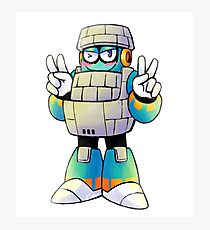 Block Man Photographic Print