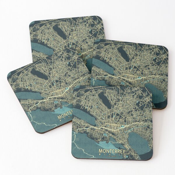 Item preview, Monterrey City Map of Mexico - Summer designed and sold by deMAP.