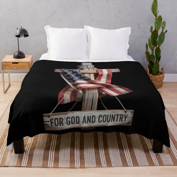 Item preview, For God and Country Cross Christian Patriotic Jesus Lovers designed and sold by brynatshop.