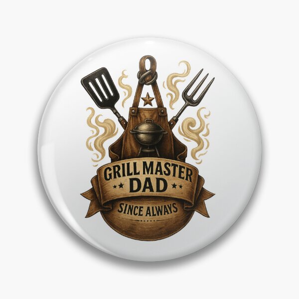 Item preview, Grill Master Dad – BBQ Art Since Always designed and sold by JenniferCreaArte .