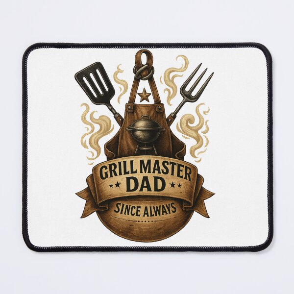 Item preview, Grill Master Dad – BBQ Art Since Always designed and sold by JenniferCreaArte .