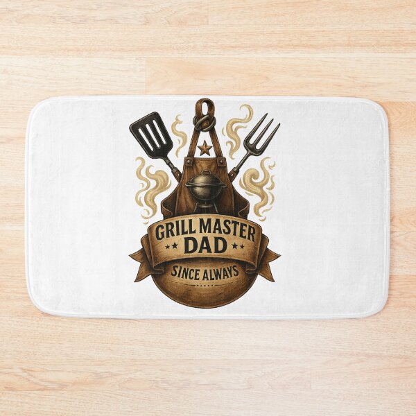 Item preview, Grill Master Dad – BBQ Art Since Always designed and sold by JenniferCreaArte .