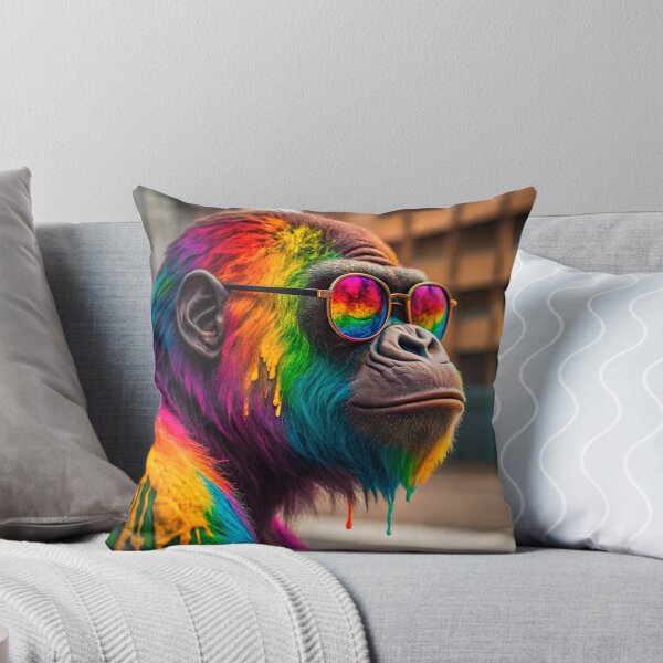 Item preview, a vibrant, colorful gorila designed and sold by elkuni.