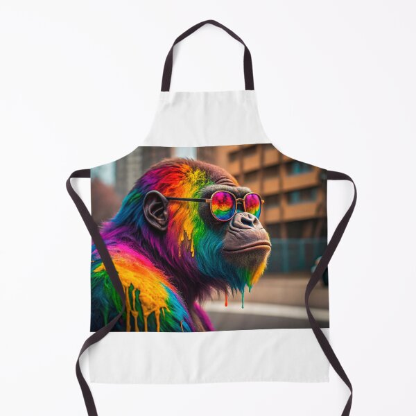 Item preview, a vibrant, colorful gorila designed and sold by elkuni.