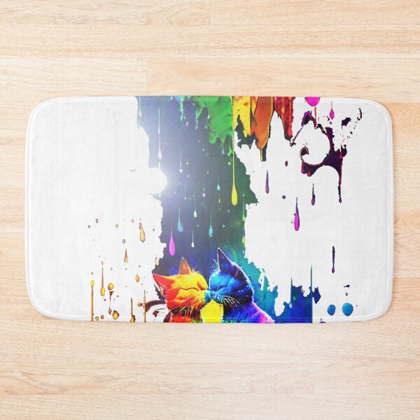 Item preview, Rainbow cats digital art design pride LGBTQ designed and sold by sdartproject.