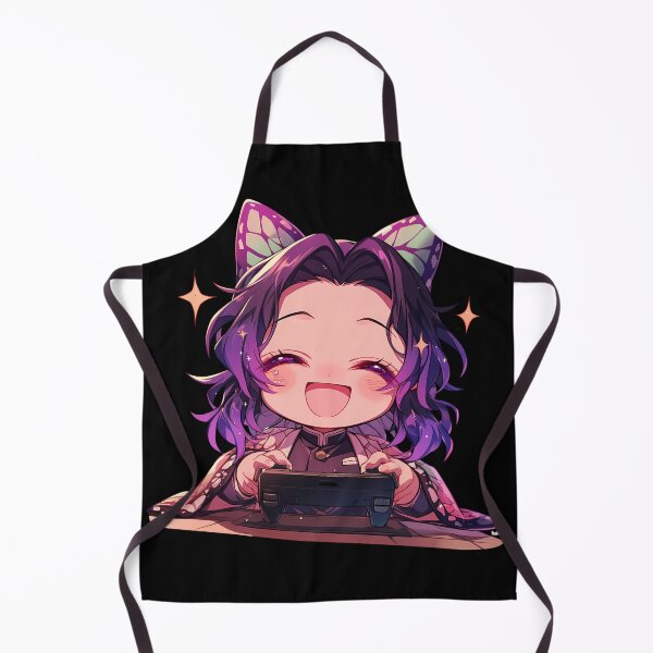 Item preview, Shinobu Kocho Demon Slayer Cute Butterfly Chibi Gamer Girl designed and sold by mildaclairmo.