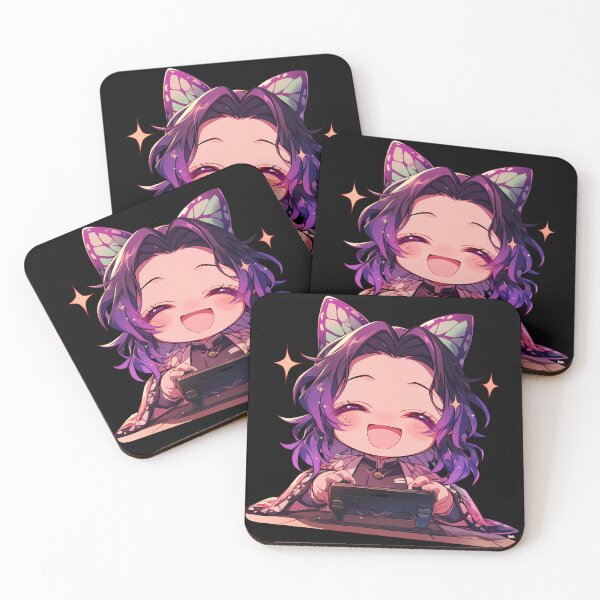 Item preview, Shinobu Kocho Demon Slayer Cute Butterfly Chibi Gamer Girl designed and sold by mildaclairmo.
