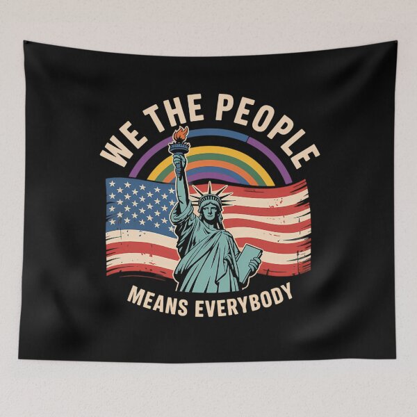 Item preview, We The People Means Everyone LGBT Gay designed and sold by brynatshop.