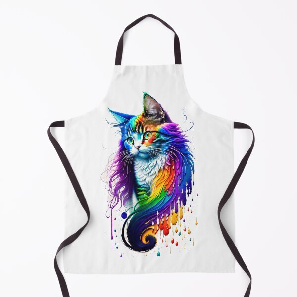 Item preview, rainbow cat digital art design #rainbow love pride LGBTQ designed and sold by sdartproject.