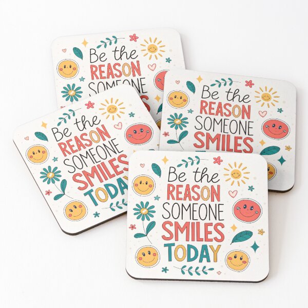 Item preview, Be the Reason Someone Smiles Today Design Motivational Quote designed and sold by elkuni.
