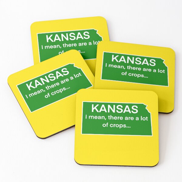 Item preview, Kansas: I mean, there are a lot of crops… designed and sold by Kate Miller Illustrator.
