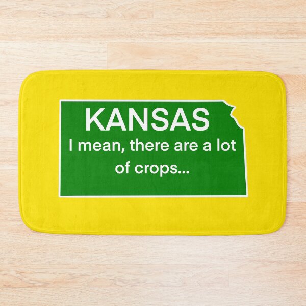 Item preview, Kansas: I mean, there are a lot of crops… designed and sold by Kate Miller Illustrator.