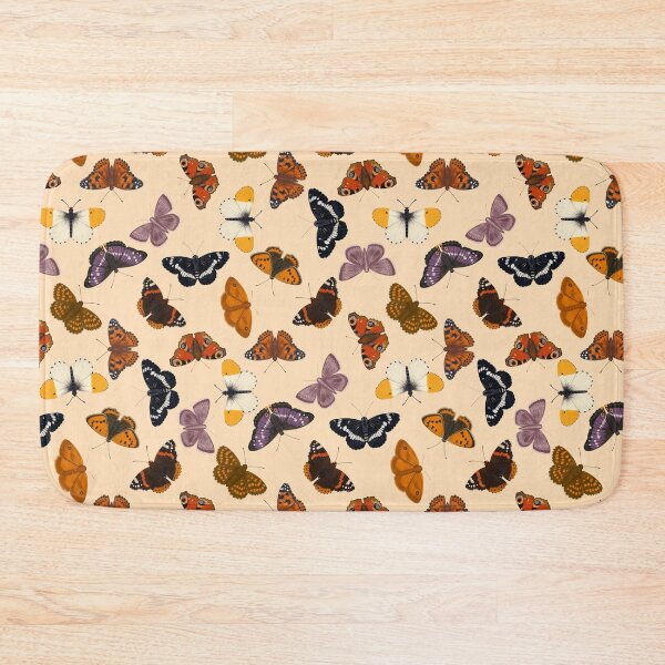 Item preview, Vintage Butterfly Pattern on Cream Background designed and sold by Andrea Lauren.