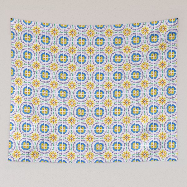 Item preview, Mexican Tile - Classical (Watercolor V2) designed and sold by pixquena.