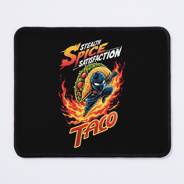 Item preview, Taco Attack Spicy Food Warrior designed and sold by Dazzle-Sizzle.