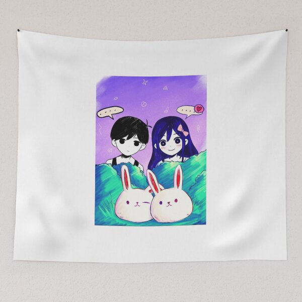 Item preview, Omori White Space Minimalist | Aesthetic Indie Game | Omori White Space Minimalist | Omori Black Space Horror | Red Hands Psychological Glitch designed and sold by CrispyToastYT.