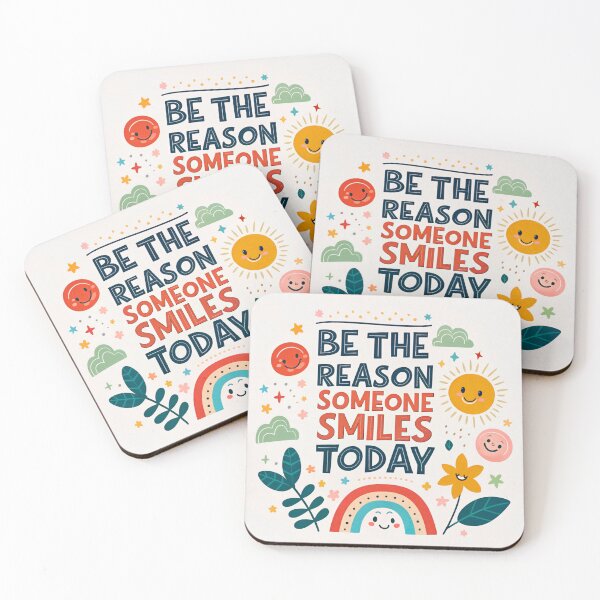 Item preview, Be the Reason Someone Smiles Today Design Motivational Quote  designed and sold by elkuni.