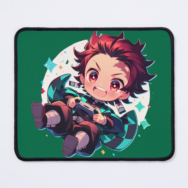 Item preview, Tanjiro Kamado Chibi Gamer Demon Slayer Joyful Boy designed and sold by mildaclairmo.