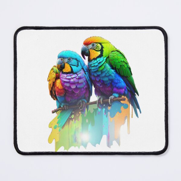 Item preview, Rainbow parrots digital art design #Rainbow art, pride LGBTQ designed and sold by sdartproject.