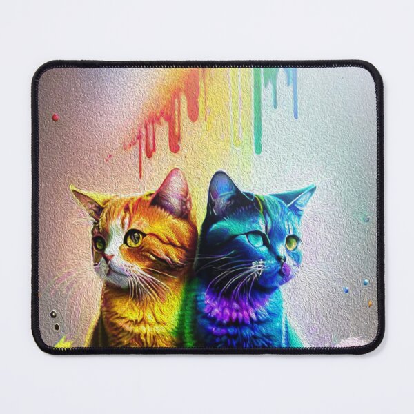 Item preview, Rainbow cats diital art design #rainbow art pride, LGBTQ designed and sold by sdartproject.