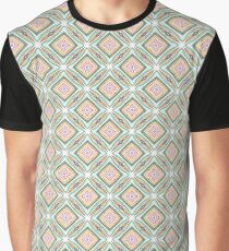 geometric chromatic prismatic colorful rainbow seamless repeat pattern Graphic T-Shirt