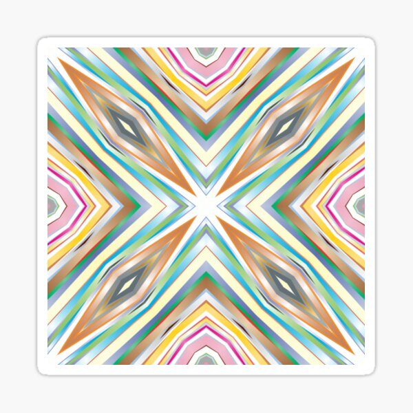 Item preview, geometric chromatic prismatic colorful rainbow seamless repeat pattern designed and sold by Abrahamjrnd.