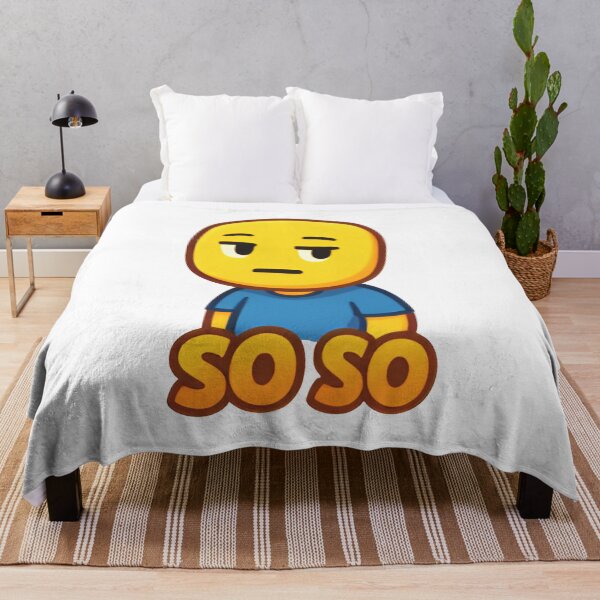 Item preview, So So Roblox Noob | Funny Meh Gamer Face | Roblox Meme Cartoon Design designed and sold by Printynest.