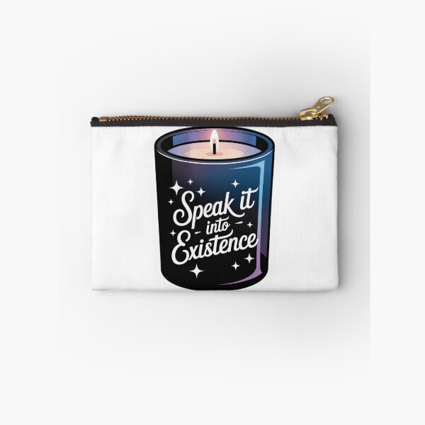 Item preview, Blue Candle Sticker – Speak It Into Existence – Manifestation Quote | Eva Kiseleva  designed and sold by Eva Kiseleva.